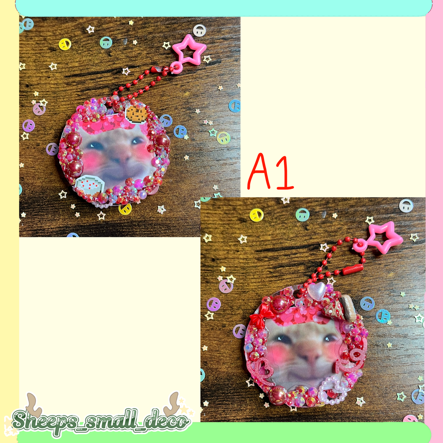 Cat meme keychain/A1
