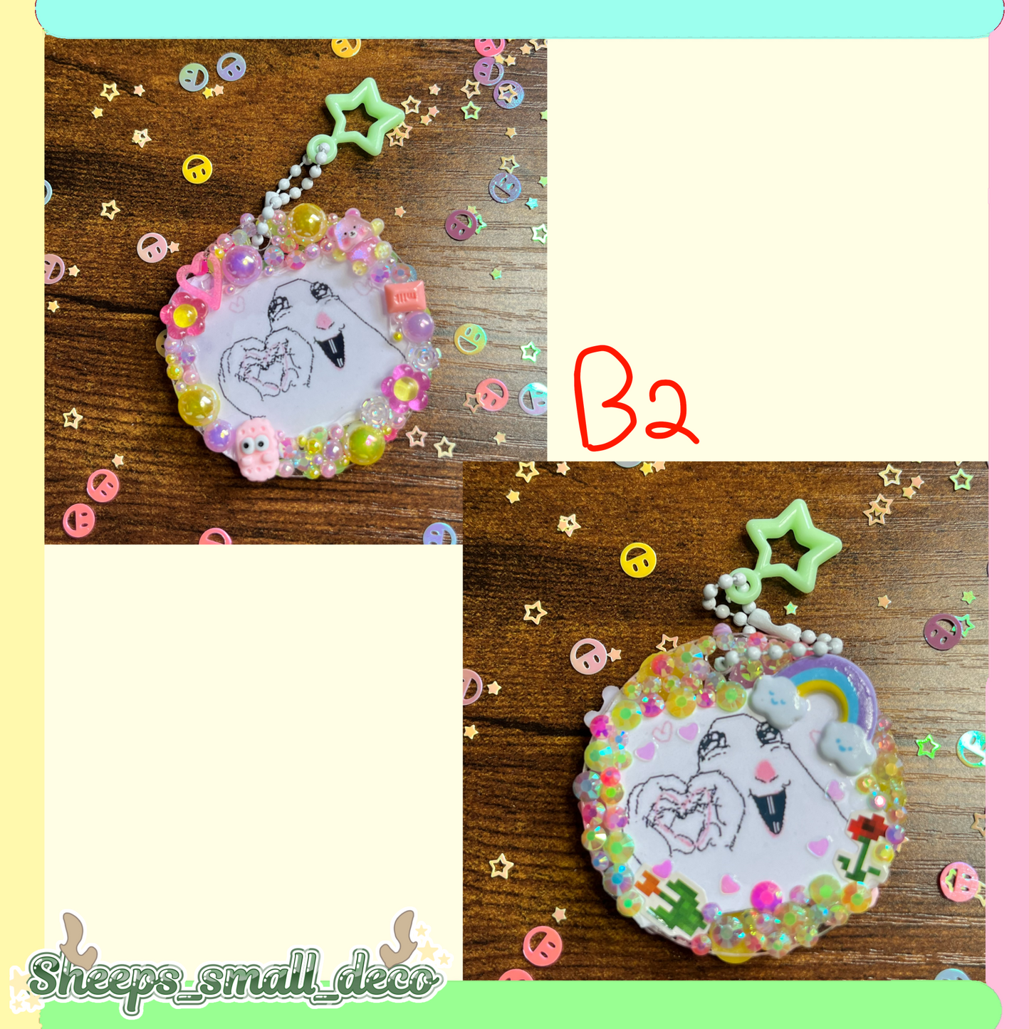 Hamster meme keychain/B2 