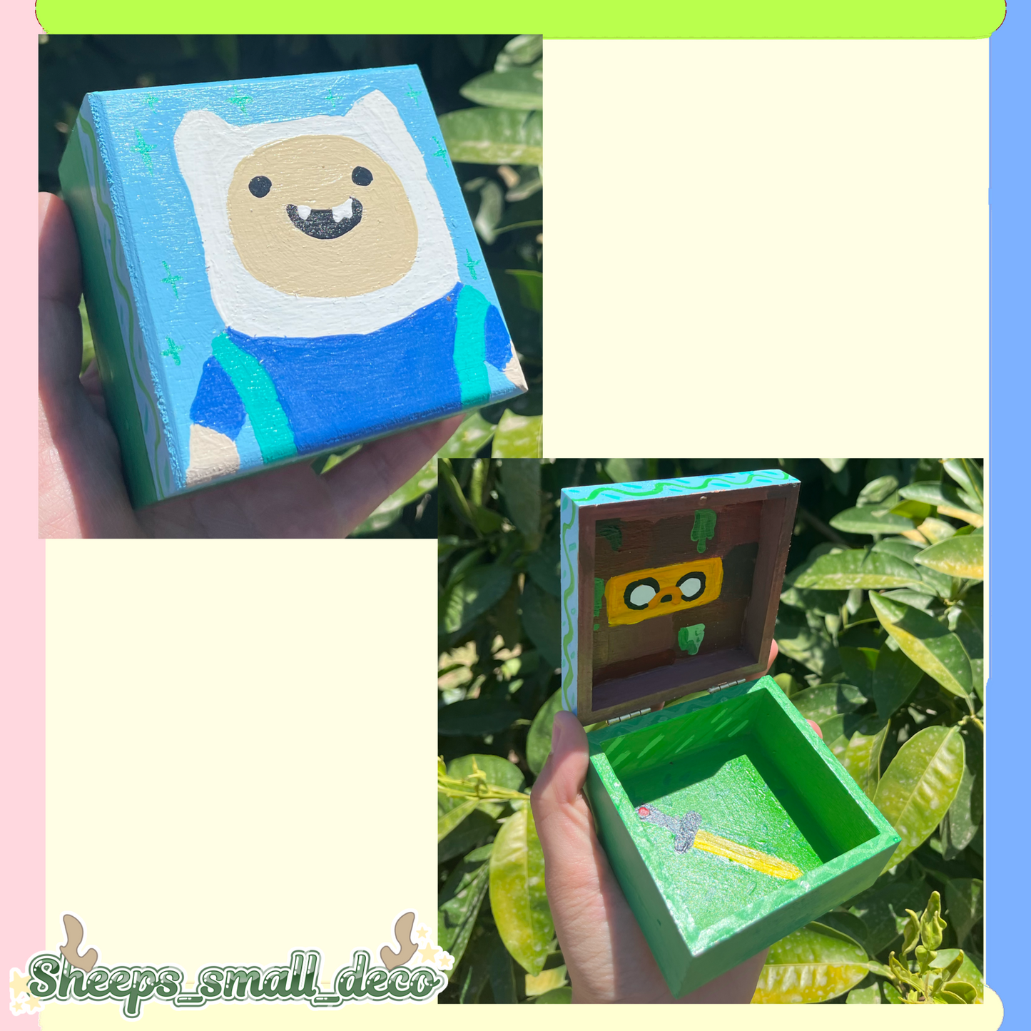 Adventure time themed storage box ￼