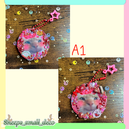 Cat meme keychain/A1