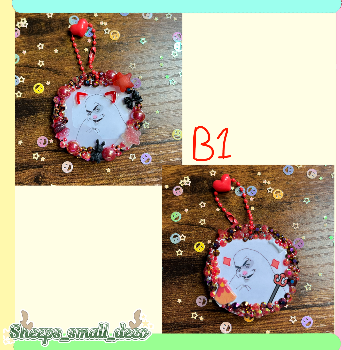 Hamster meme keychain/B1 ￼