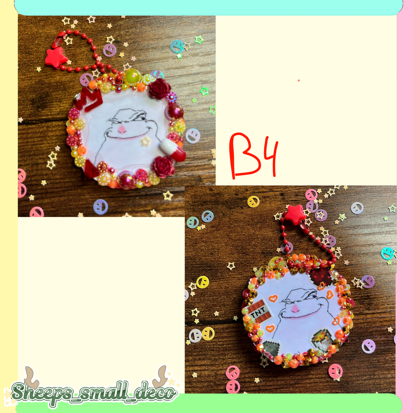 Hamster meme keychain ￼(B4