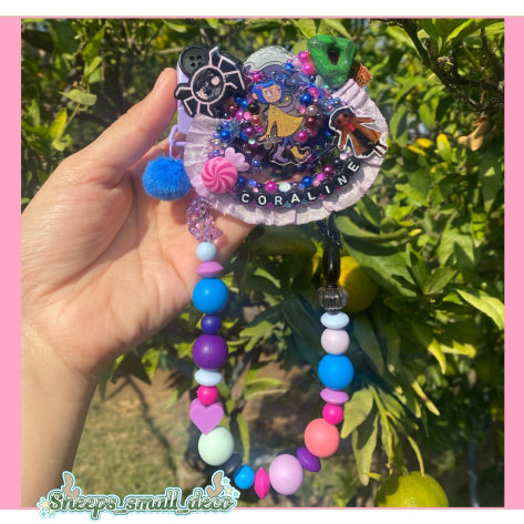 inspired Coraline pacifier set