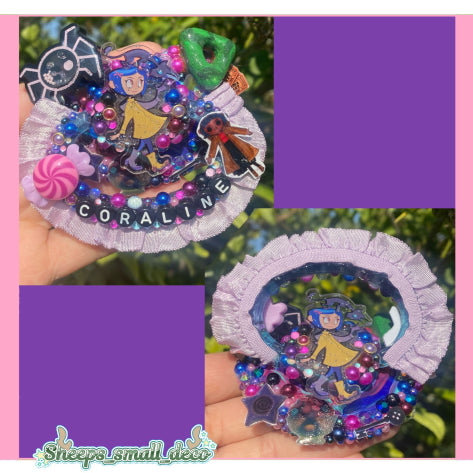 inspired Coraline pacifier set